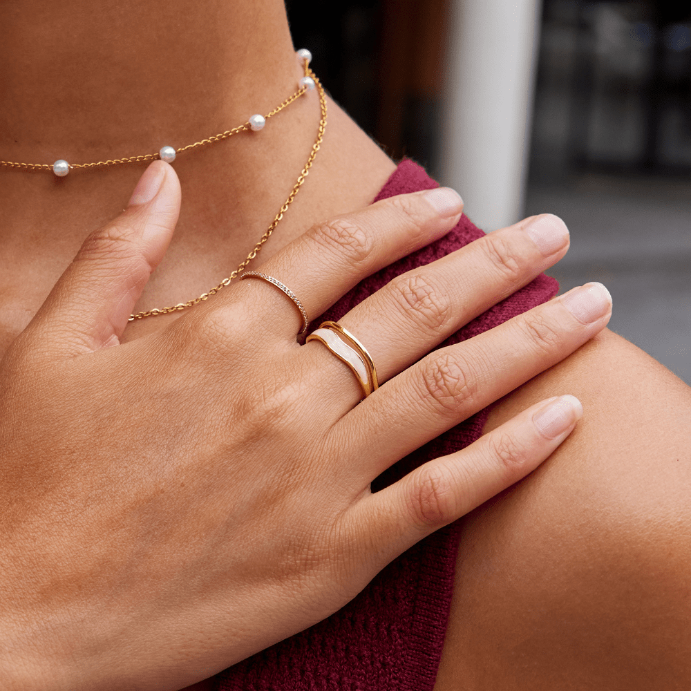 Agnès Paris | BAGUE DORÉE SAHARA À COUCHES