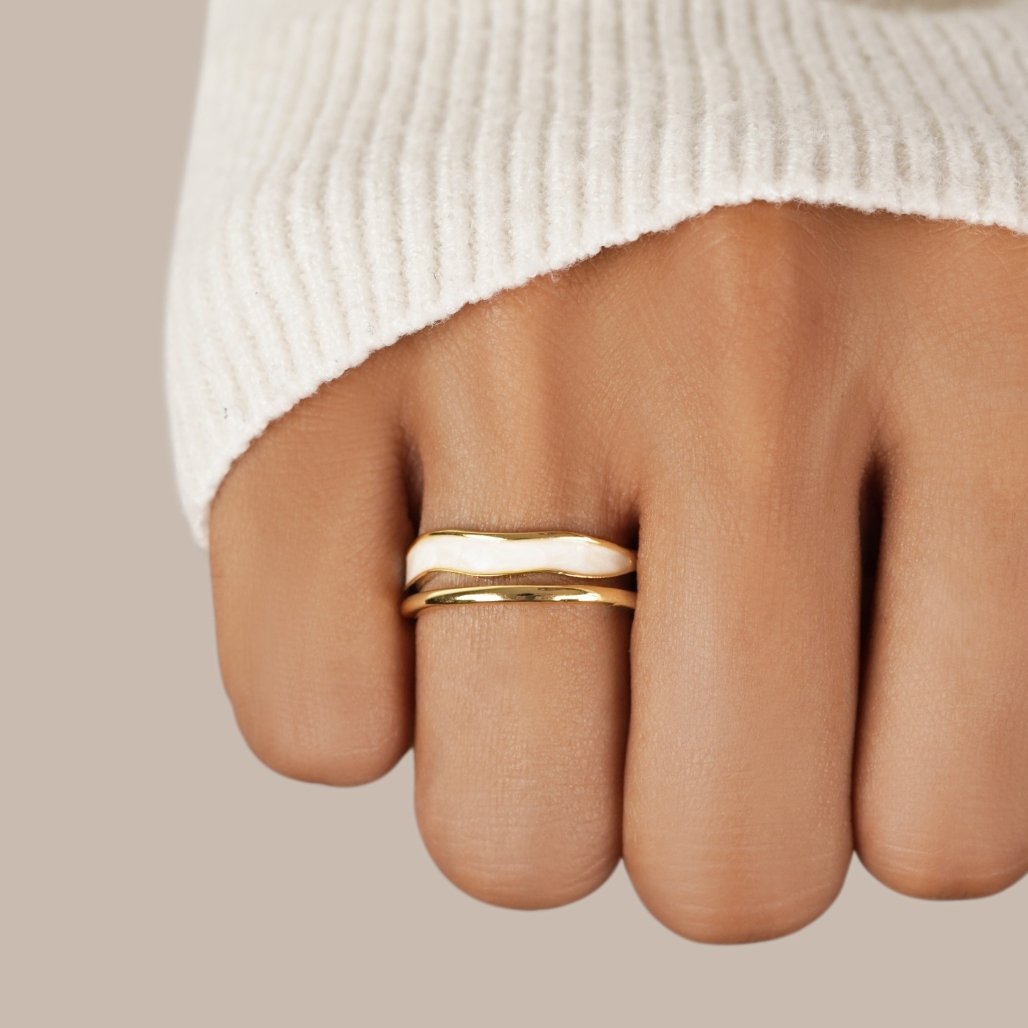 Agnès Paris | BAGUE DORÉE SAHARA À COUCHES