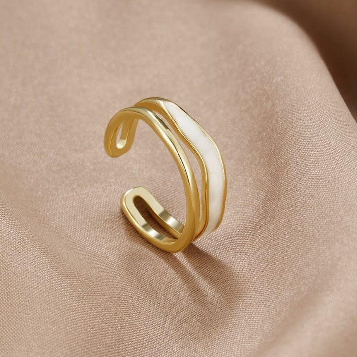 Agnès Paris | BAGUE DORÉE SAHARA À COUCHES