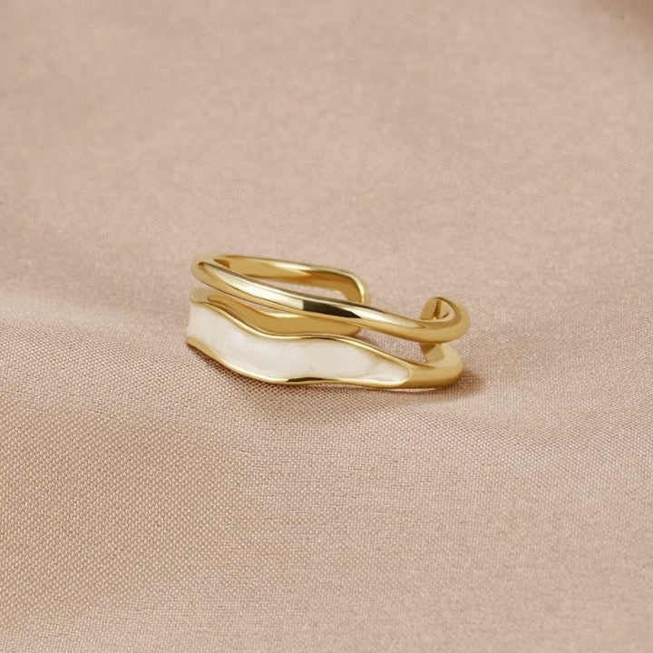 Agnès Paris | BAGUE DORÉE SAHARA À COUCHES