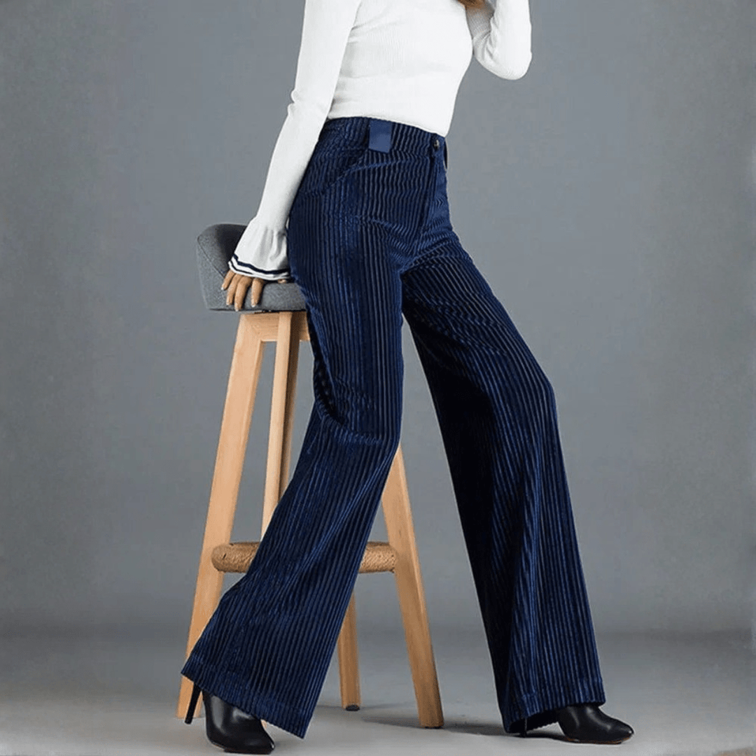 Agnès Paris | PANTALON EN VELOURS TRICOTÉ TAILLE HAUTE POUR FEMME