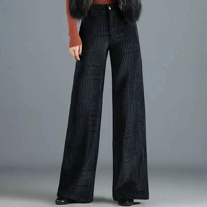 Agnès Paris | PANTALON EN VELOURS TRICOTÉ TAILLE HAUTE POUR FEMME