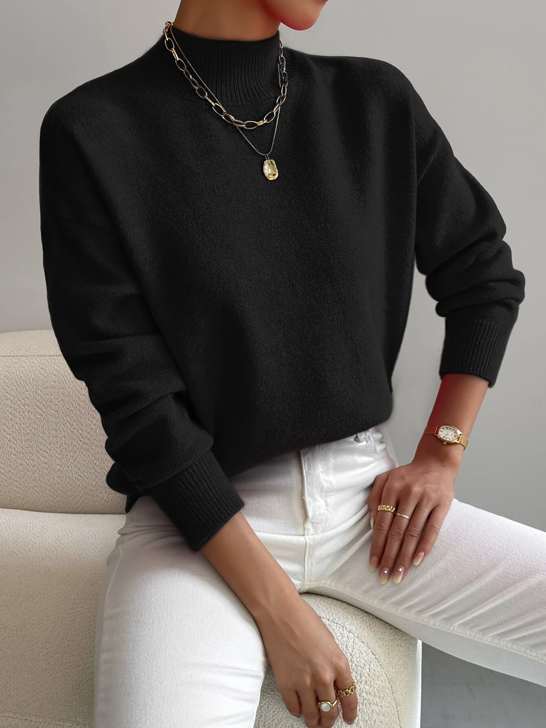 Agnès Paris | Pull Col Montant Doux Christine