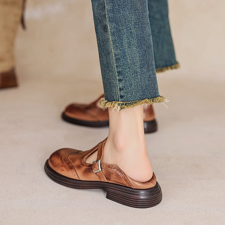 Agnès Paris | Babies en Cuir Ajourées Geneviève