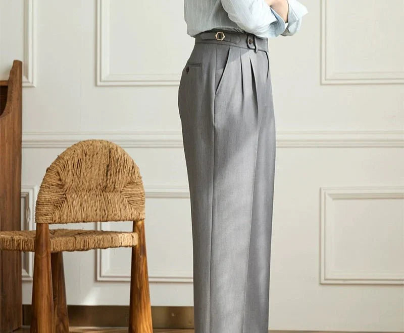 Agnès Paris | Pantalon fluide taille haute élégant