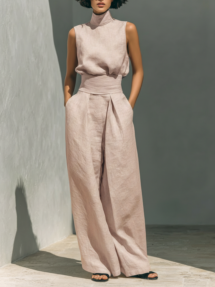 Agnès Paris | Ensemble Large en Lin Élégant Ariana