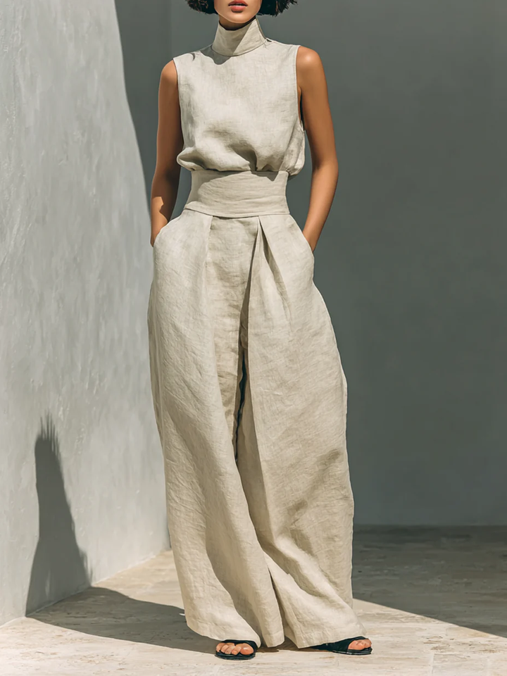 Agnès Paris | Ensemble Large en Lin Élégant Ariana