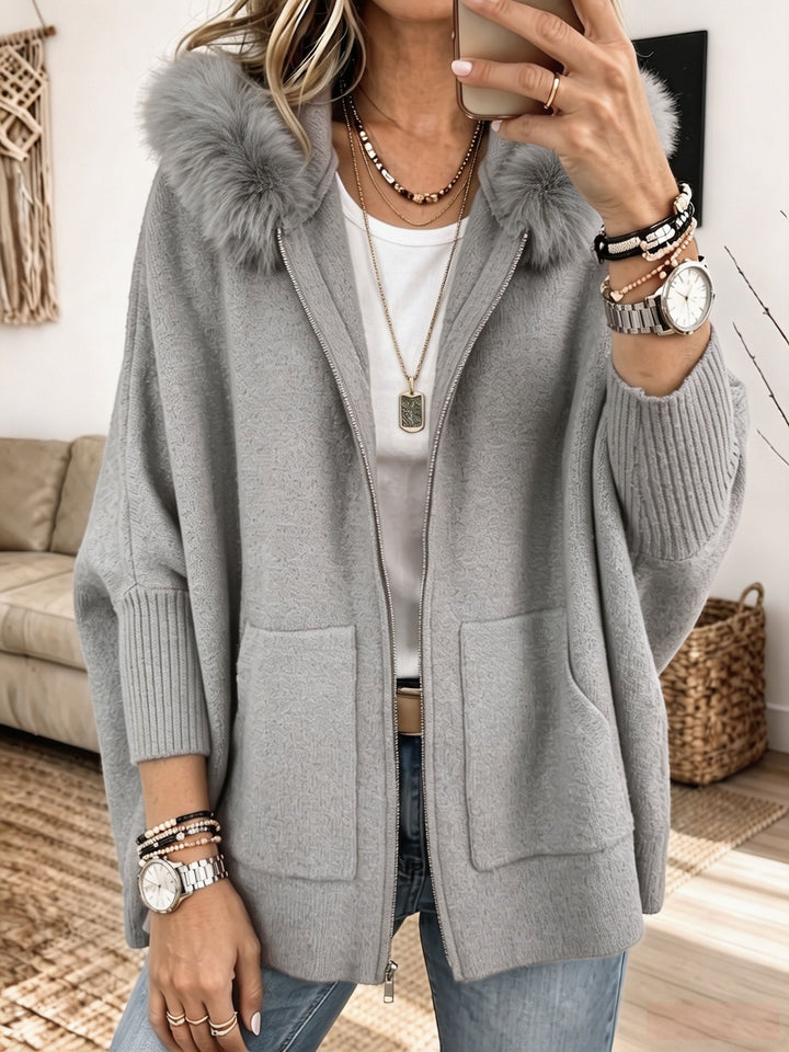 Agnès Paris | Veste à Capuche en Maille Élise
