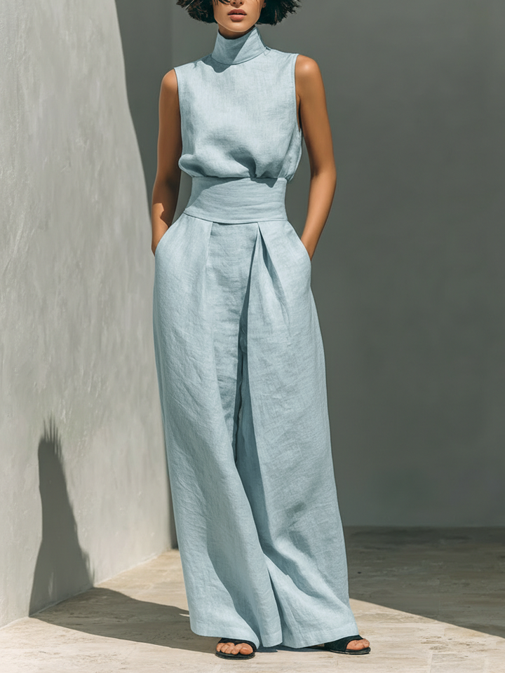 Agnès Paris | Ensemble Large en Lin Élégant Ariana
