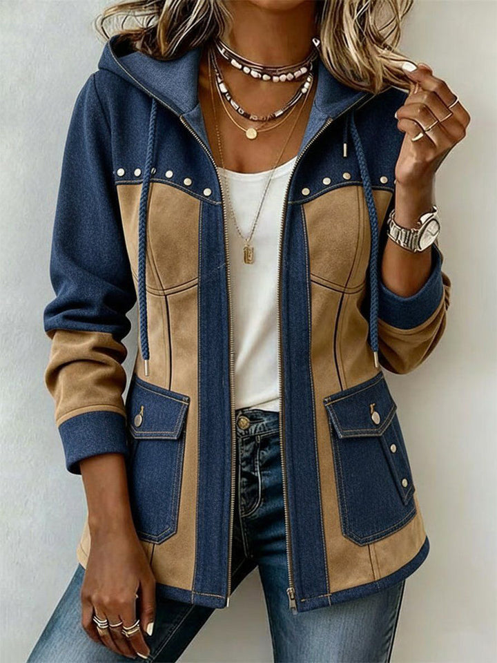 Agnès Paris | Veste à Capuche Bi-Matière Véronique