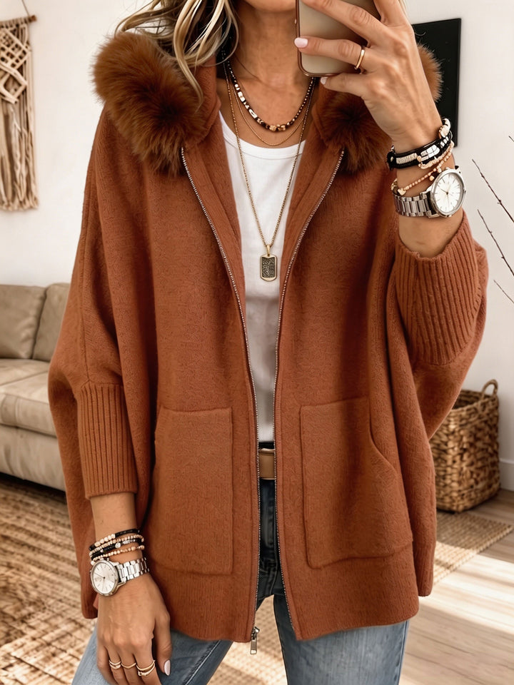 Agnès Paris | Veste à Capuche en Maille Élise