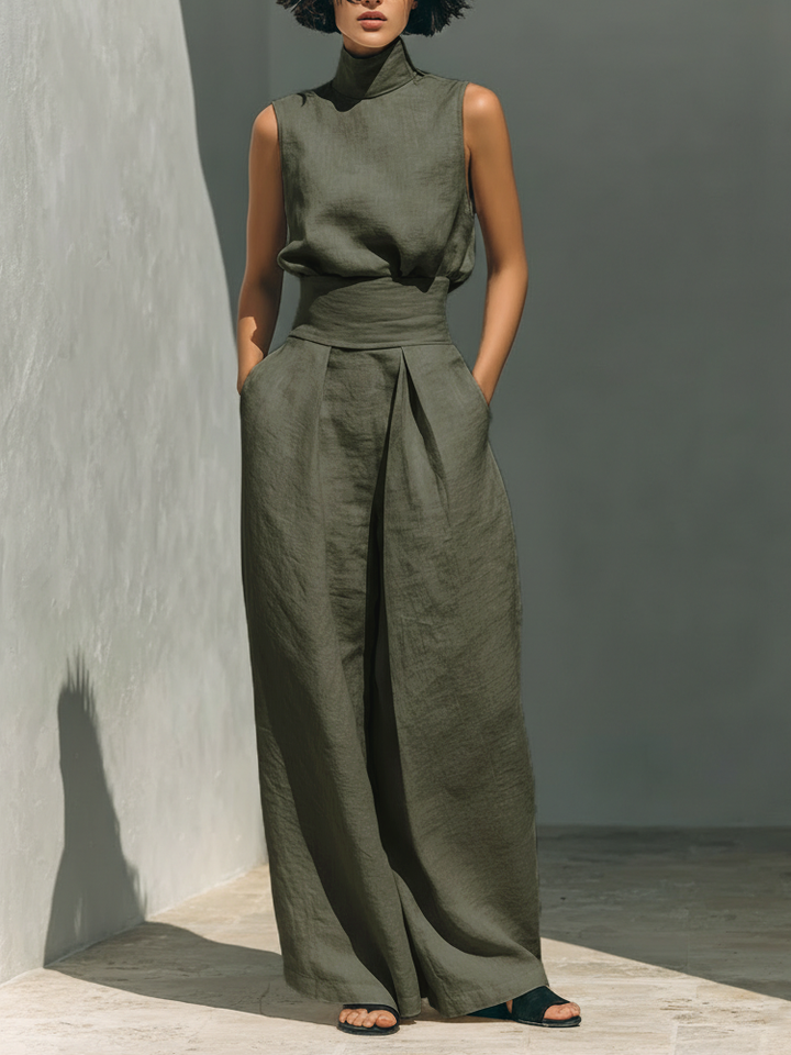Agnès Paris | Ensemble Large en Lin Élégant Ariana