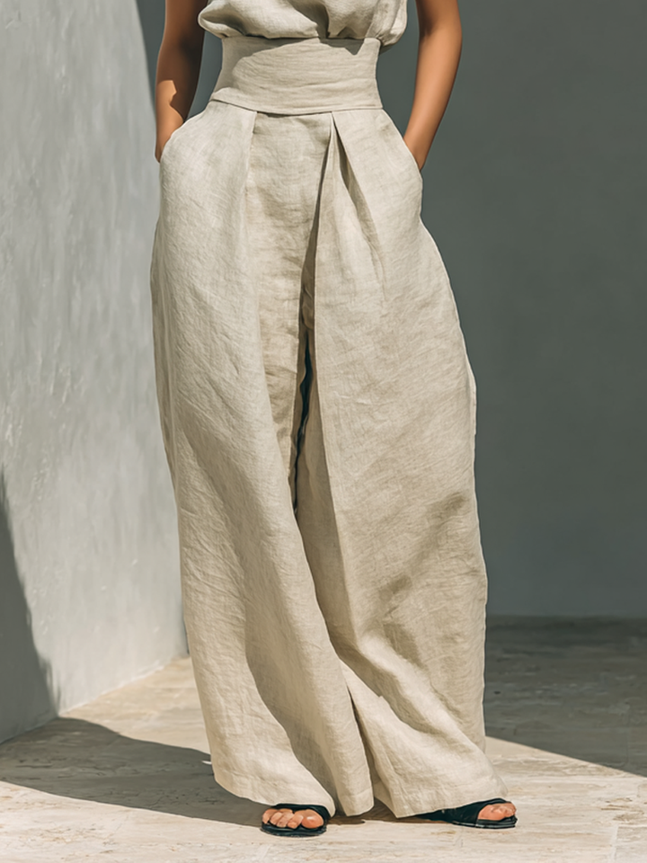 Agnès Paris | Ensemble Large en Lin Élégant Ariana