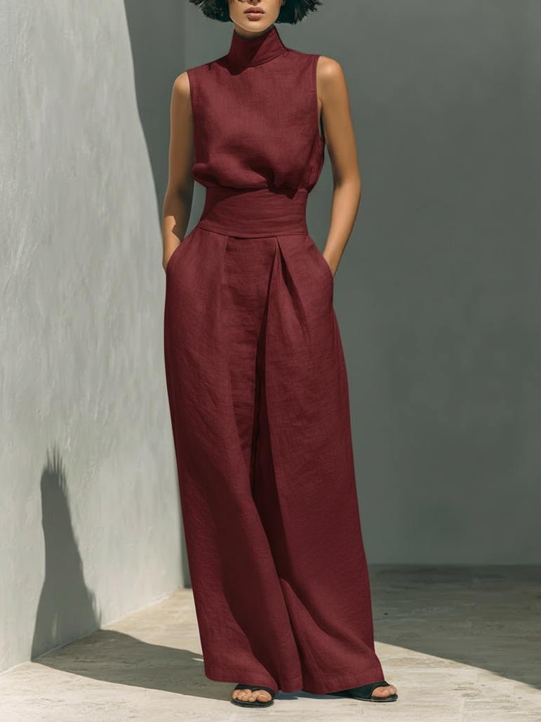 Agnès Paris | Ensemble Large en Lin Élégant Ariana