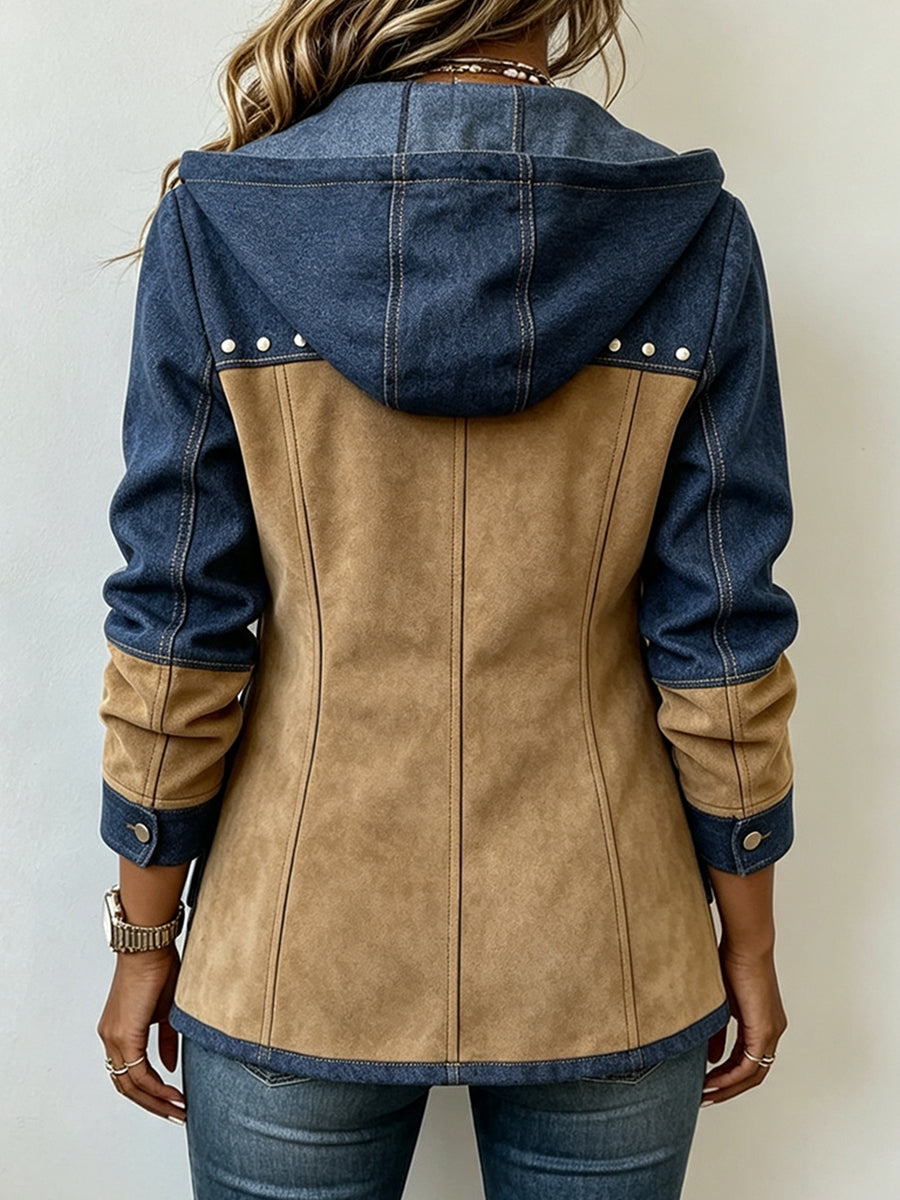 Agnès Paris | Veste à Capuche Bi-Matière Véronique