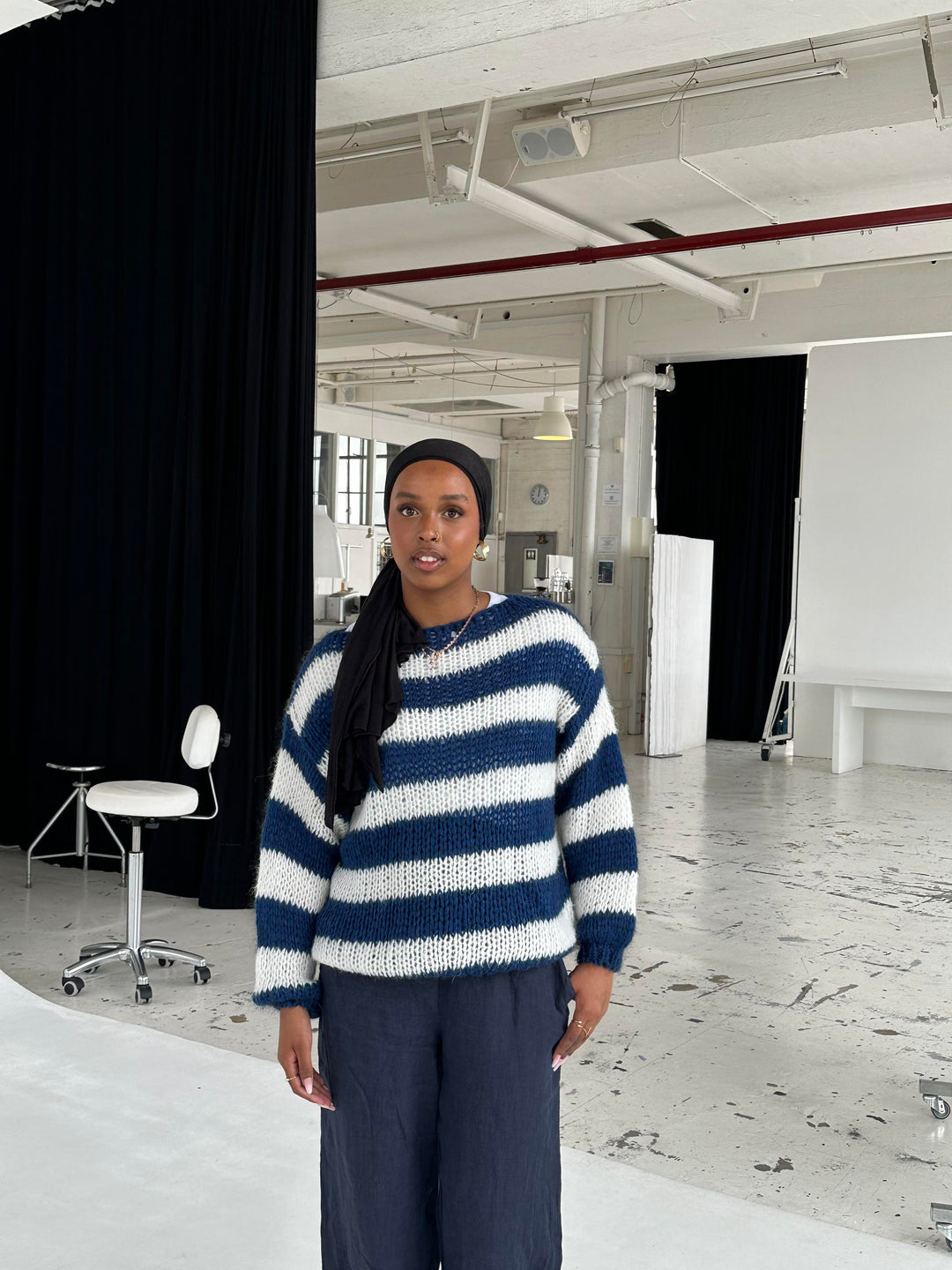Agnès Paris | PULL OVERSIZE EN TRICOT RAYÉ