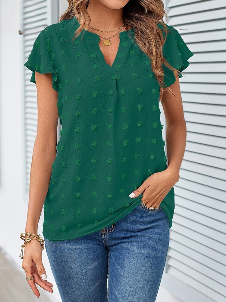 Agnès Paris | Blouse Chic en Patchwork avec Volants Kari