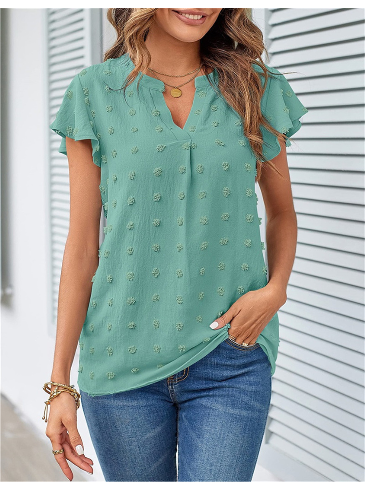 Agnès Paris | Blouse Chic en Patchwork avec Volants Kari
