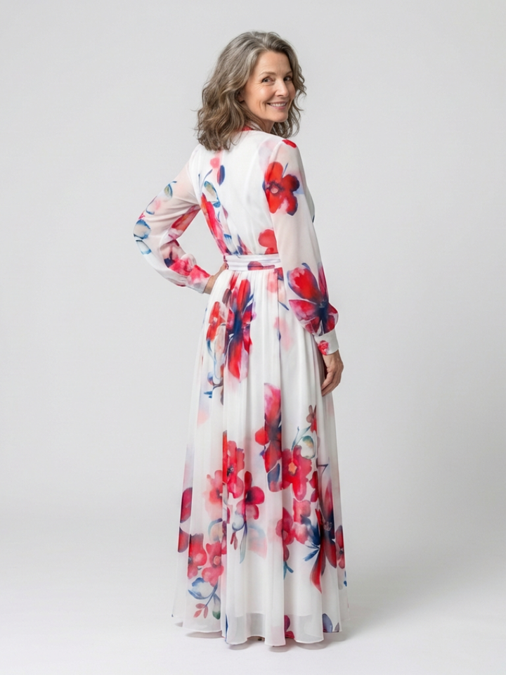 Agnès Paris | Robe Maxi Enveloppe Florale Lillian