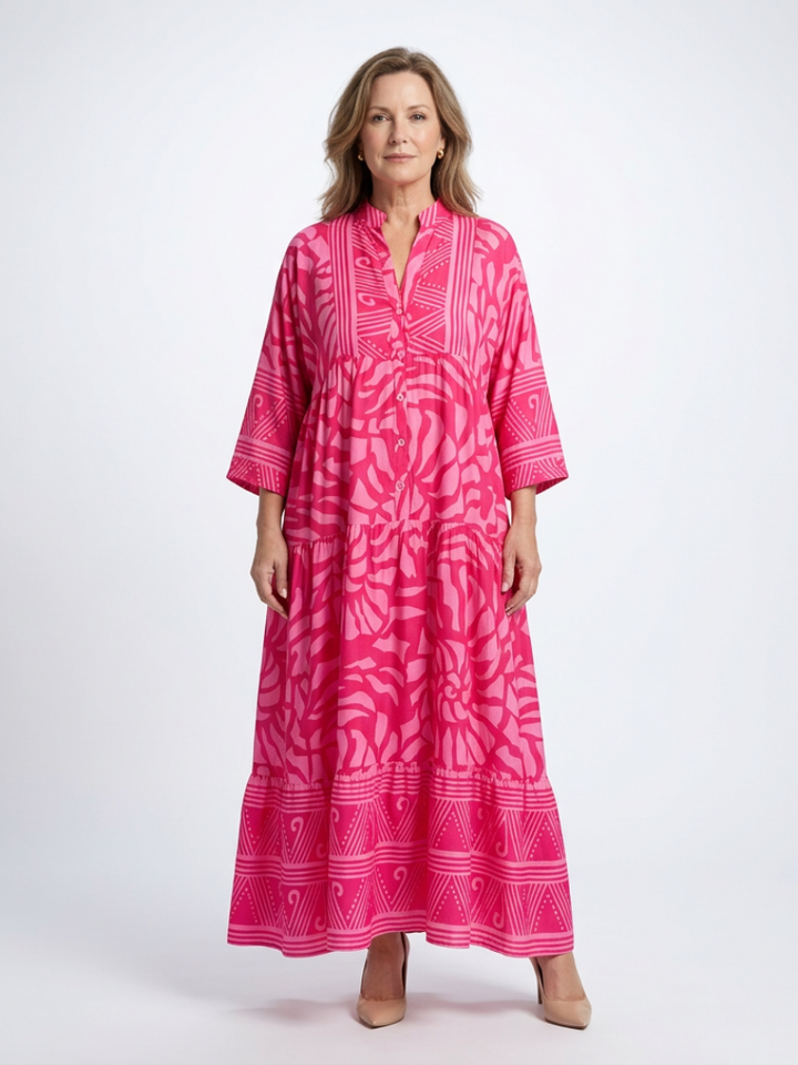Agnès Paris | Robe Midi à Boutons Marielle