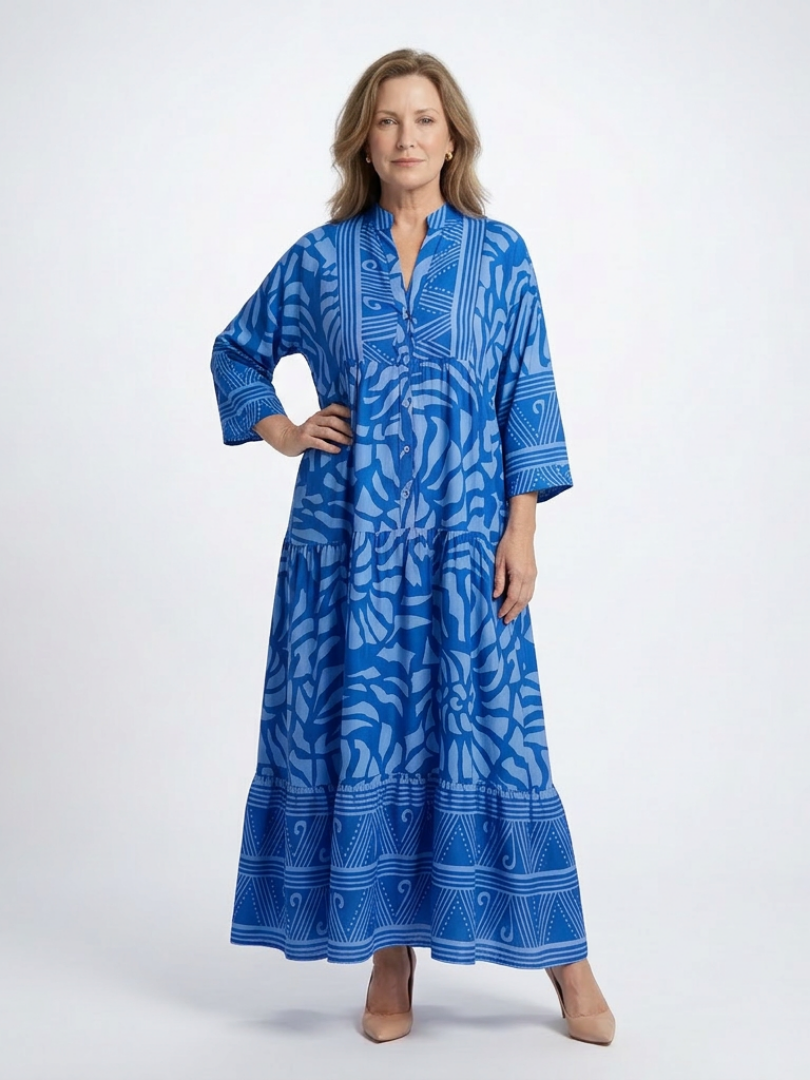 Agnès Paris | Robe Midi à Boutons Marielle