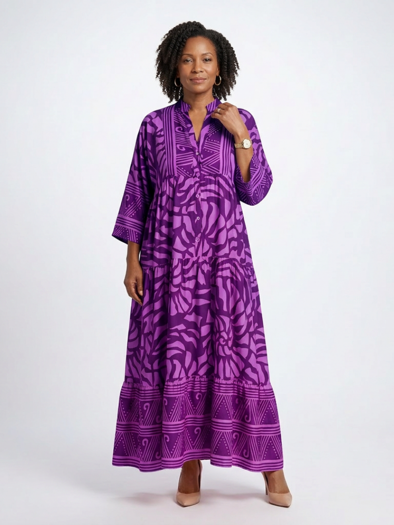 Agnès Paris | Robe Midi à Boutons Marielle
