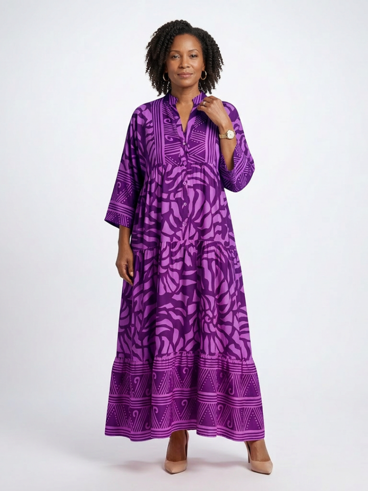 Agnès Paris | Robe Midi à Boutons Marielle