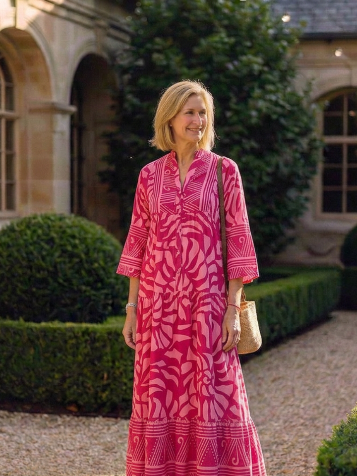 Agnès Paris | Robe Midi à Boutons Marielle
