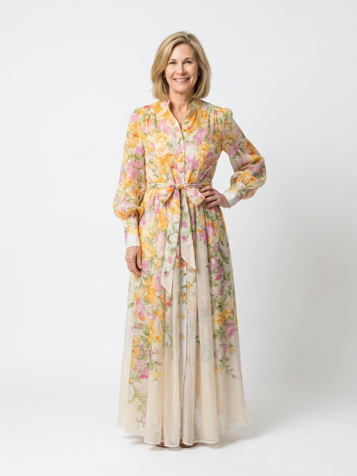 Agnès Paris | Robe Maxi Longues Florale Transparent Cressida