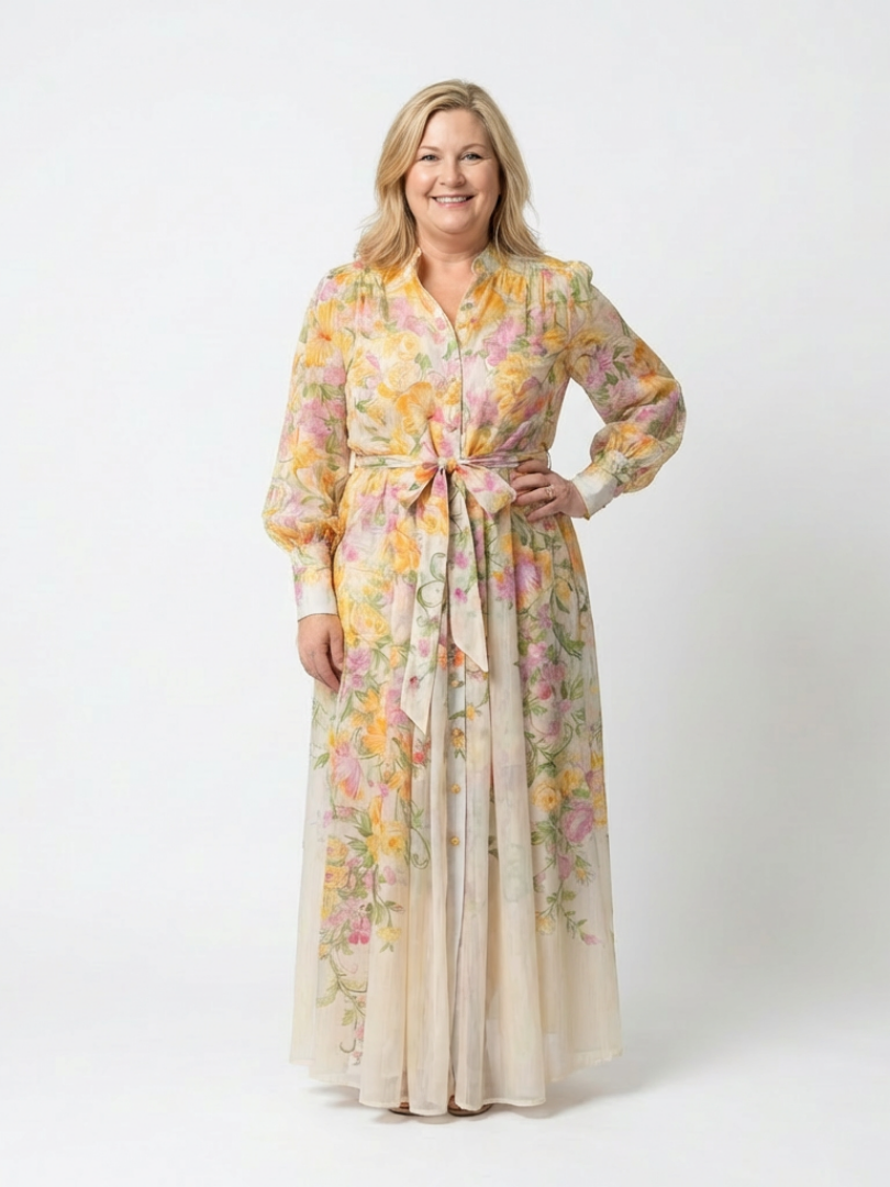 Agnès Paris | Robe Maxi Longues Florale Transparent Cressida