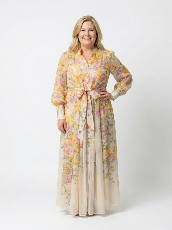 Agnès Paris | Robe Maxi Longues Florale Transparent Cressida