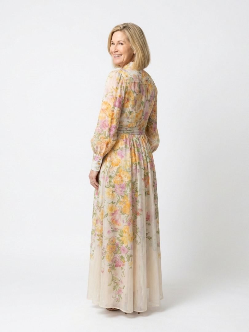 Agnès Paris | Robe Maxi Longues Florale Transparent Cressida
