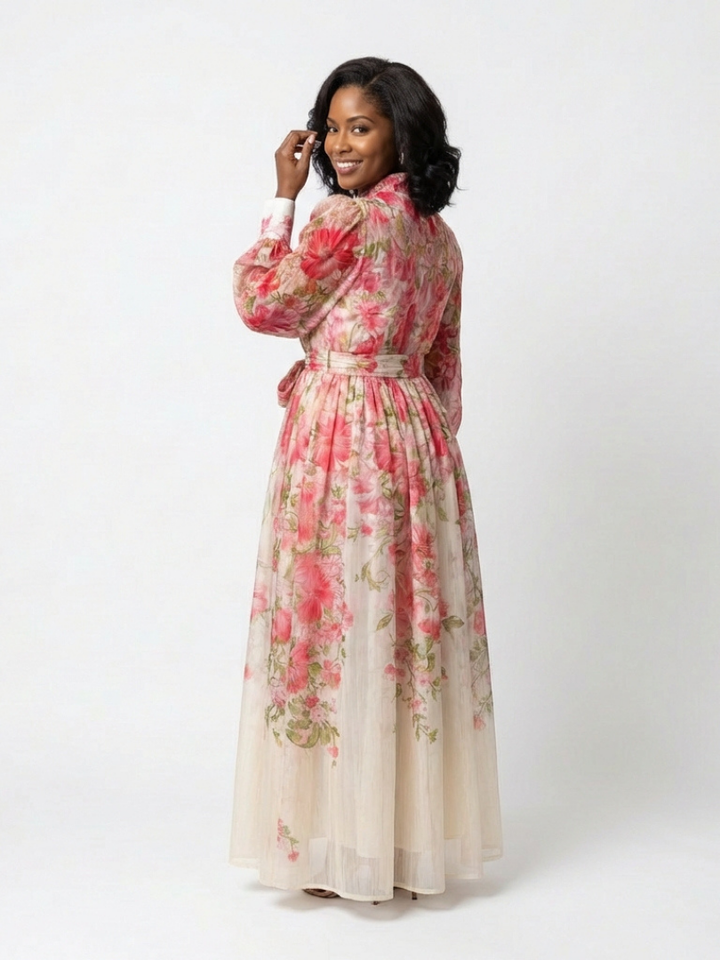 Agnès Paris | Robe Maxi Longues Florale Transparent Cressida