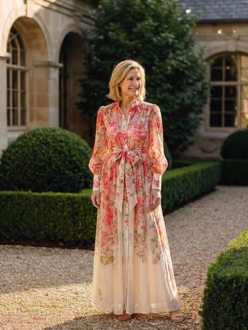Agnès Paris | Robe Maxi Longues Florale Transparent Cressida
