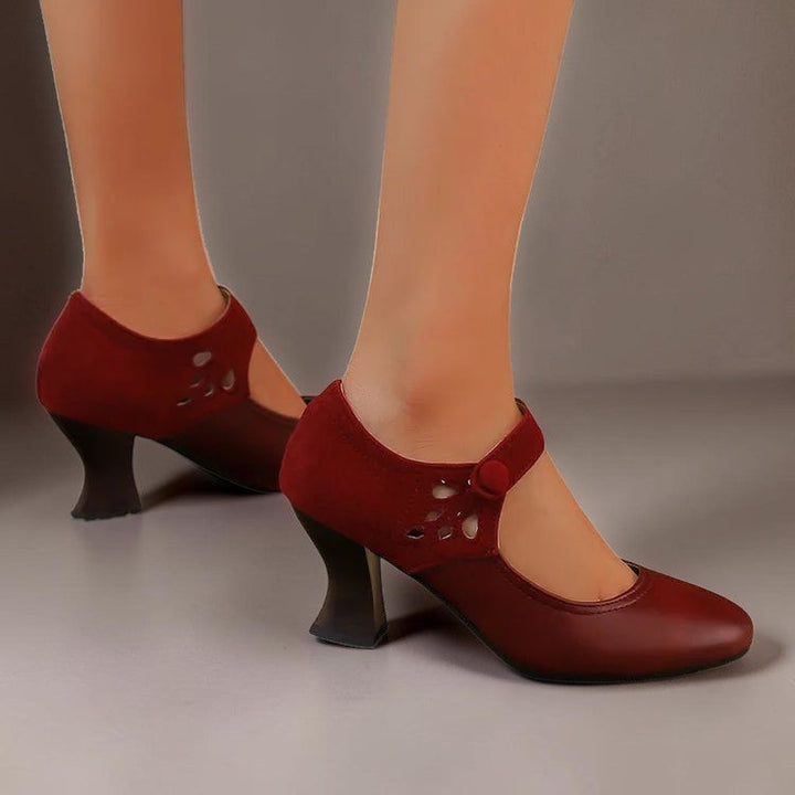 Agnès Paris | Escarpins Daim Bride Cheville Camille