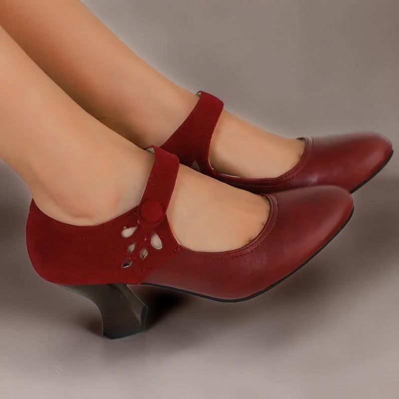 Agnès Paris | Escarpins Daim Bride Cheville Camille