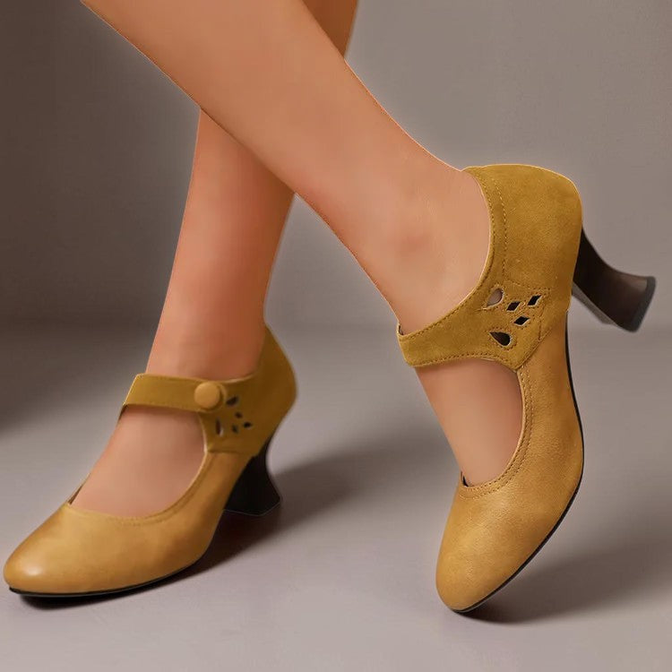 Agnès Paris | Escarpins Daim Bride Cheville Camille