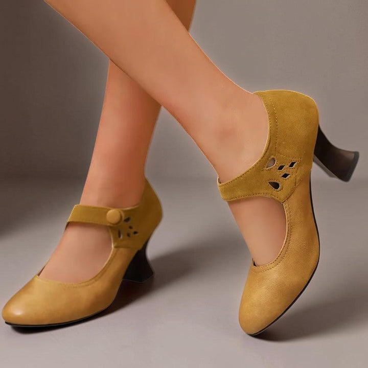 Agnès Paris | Escarpins Daim Bride Cheville Camille