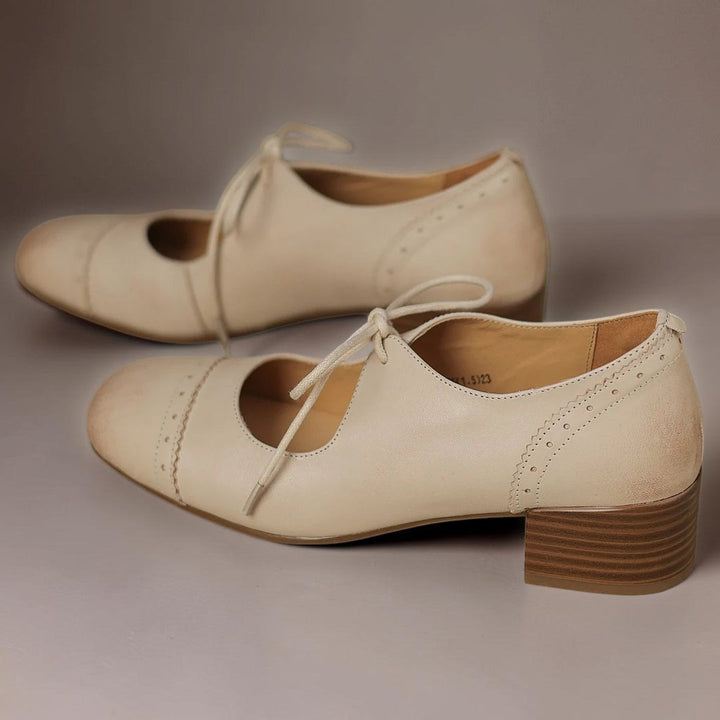 Agnès Paris | Derbies Cuir Ciselé Amélie