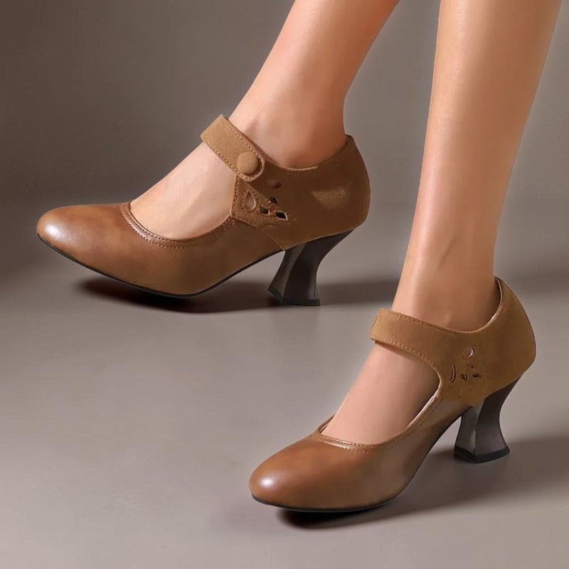 Agnès Paris | Escarpins Daim Bride Cheville Camille