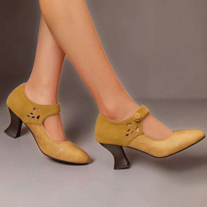 Agnès Paris | Escarpins Daim Bride Cheville Camille