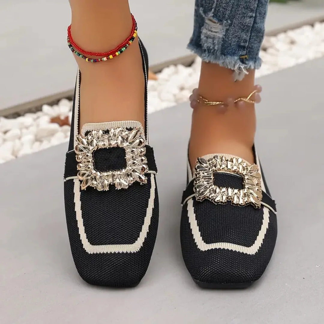Agnès Paris | Mules Maille Boucle Ornée Manon