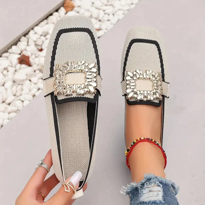 Agnès Paris | Mules Maille Boucle Ornée Manon