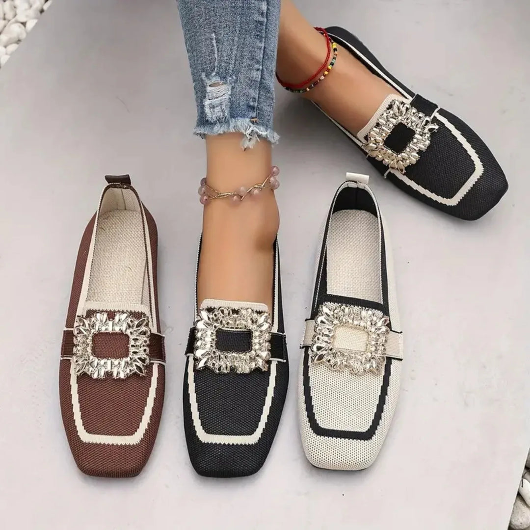 Agnès Paris | Mules Maille Boucle Ornée Manon