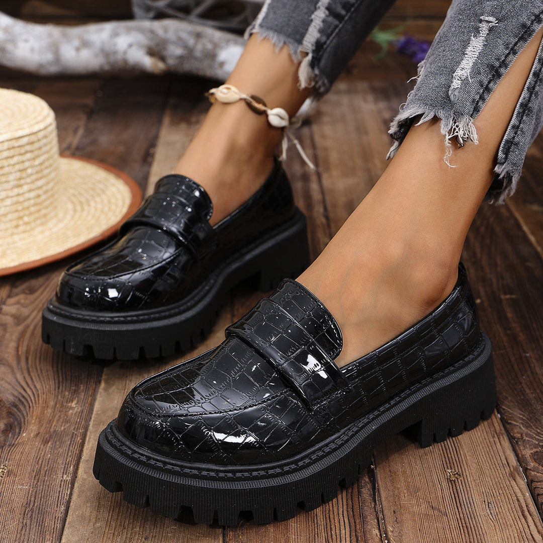 Agnès Paris | Mocassins Vernis Semelle Crantée Florence