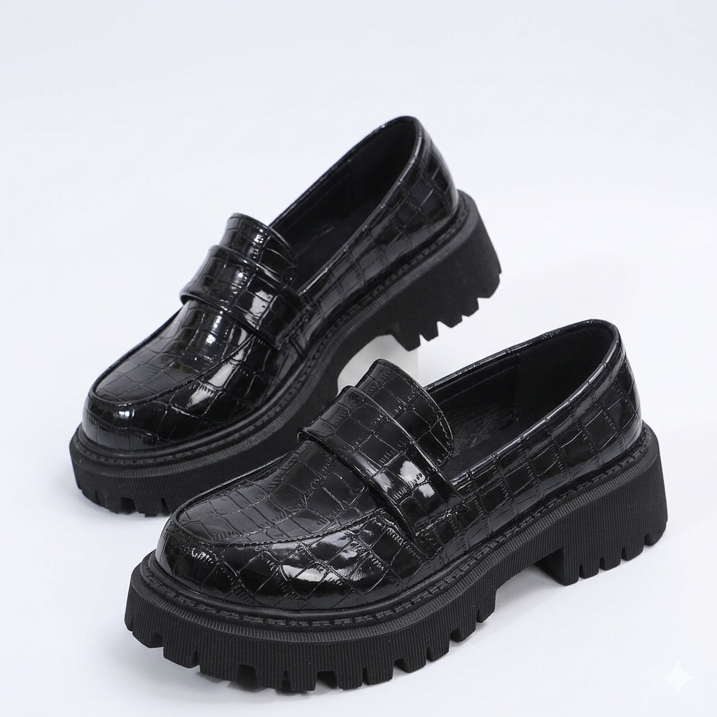 Agnès Paris | Mocassins Vernis Semelle Crantée Florence