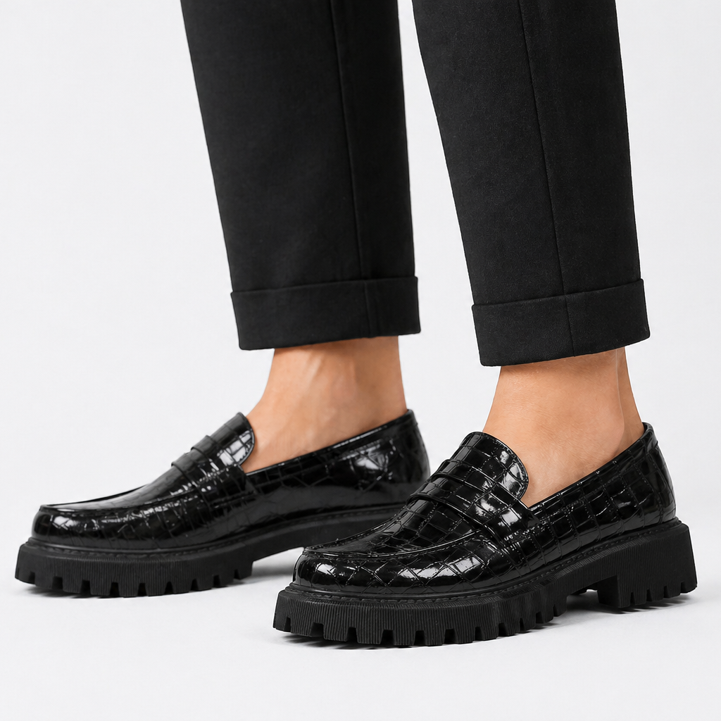Agnès Paris | Mocassins Vernis Semelle Crantée Florence