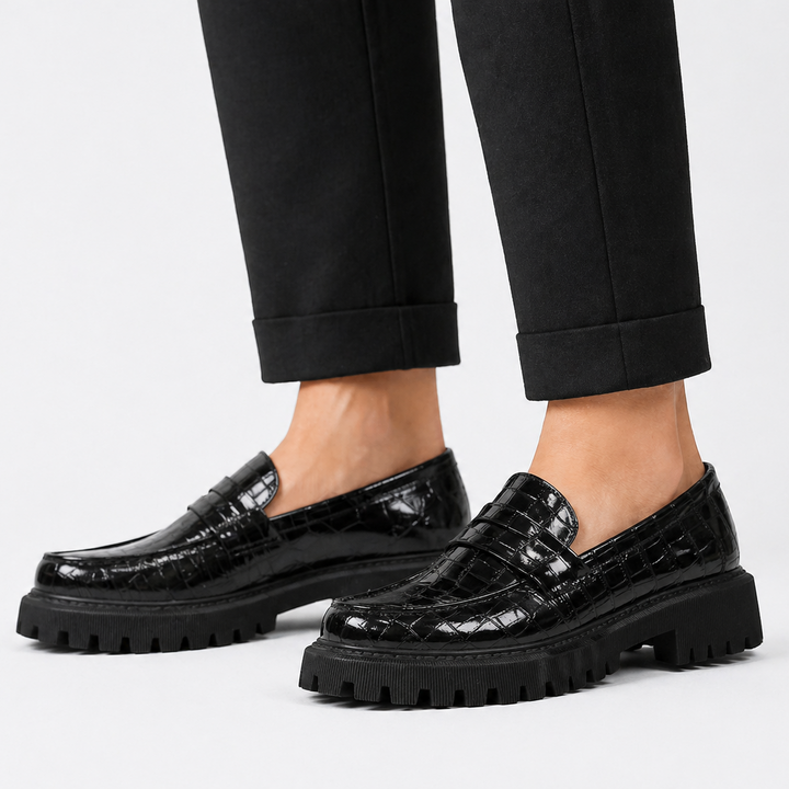 Agnès Paris | Mocassins Vernis Semelle Crantée Florence