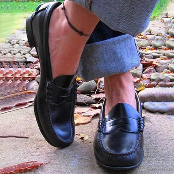 Agnès Paris | Mocassins Cuir Penny Classiques Lucie
