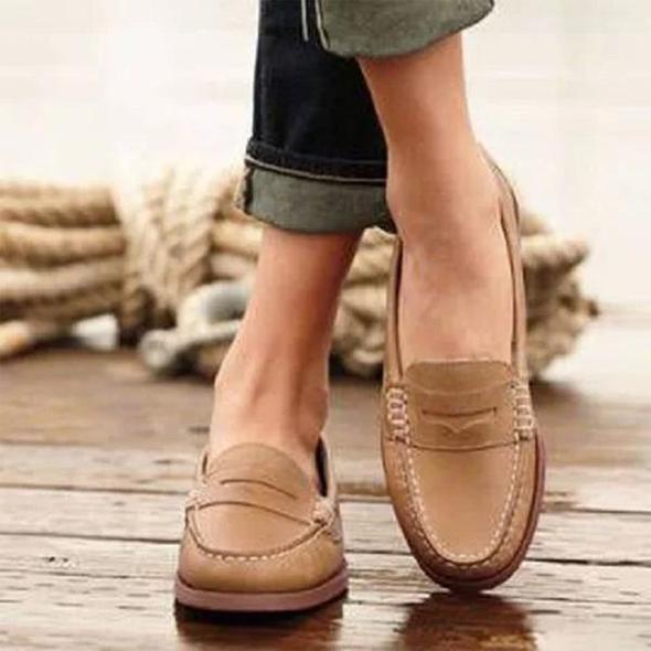 Agnès Paris | Mocassins Cuir Penny Classiques Lucie